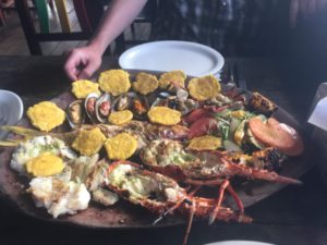 Platter for 2 (or 5) in a Manzinillo Restaurant.